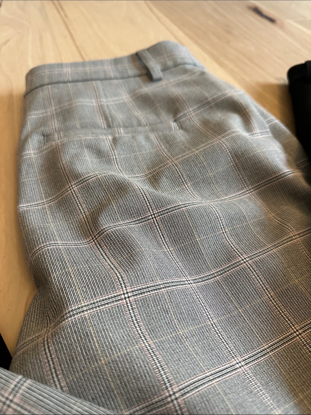 Express 3-Pair Women's Dress Pants — Black & Gray Plaid - Picture 3 of 11